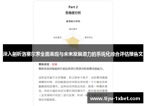 深入剖析洛塞尔索全面表现与未来发展潜力的系统化综合评估报告文 深入剖析洛塞尔索全面表现与未来发展潜力的系统化综合评估报告文