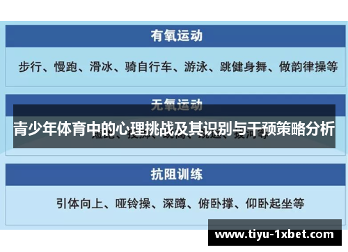 青少年体育中的心理挑战及其识别与干预策略分析